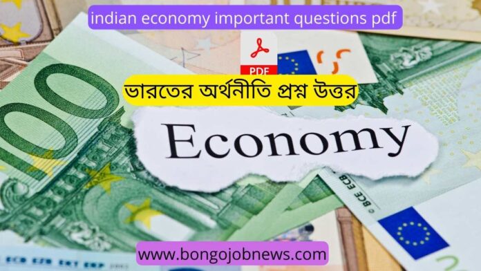 Indian economy important questions